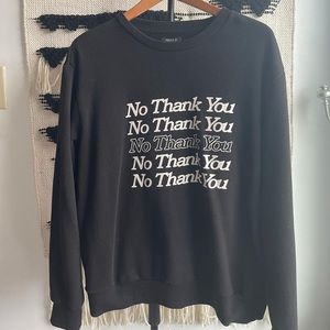 Forever 21 men black graphic sweatshirt